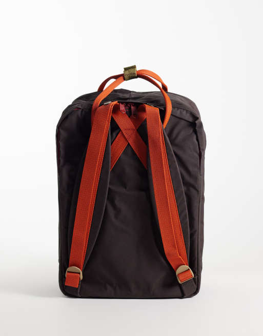 Fjallraven Kanken Koncept 15"" laptop backpack in black oak and rowan red, 4 of 4