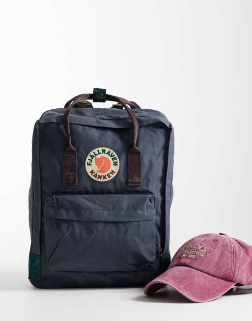 Fjallraven Kanken Koncept backpack in graphite and burgundy, 2 of 5