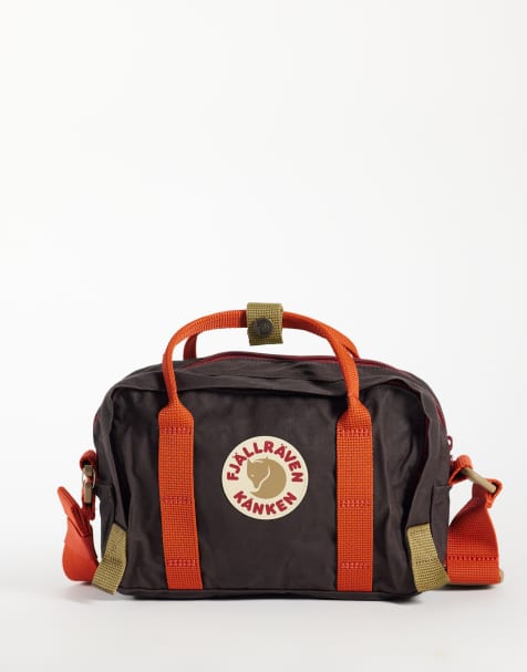 Fjallraven Kanken Koncept crossbody bag in black oak and rowan red - view 1