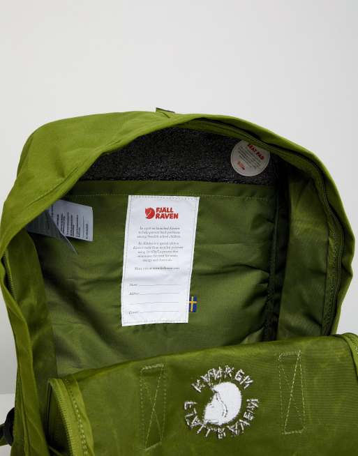 Fjallraven Re Kanken backpack in green 16l