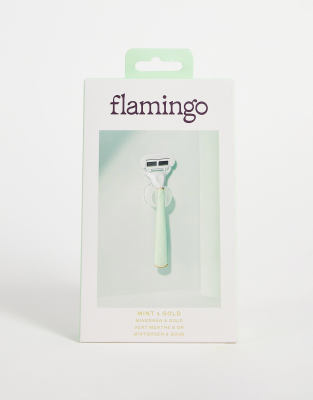 Flamingo Razor - Mint & Gold - ASOS Price Checker
