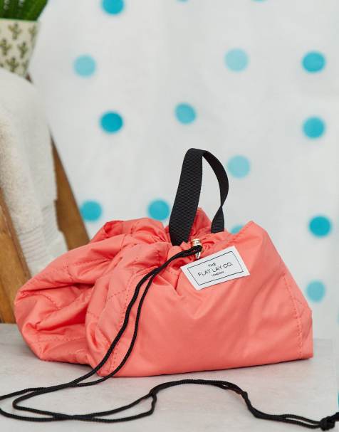 Flat Lay Co - Trousse de toilette avec cordon de serrage - Corail