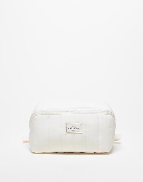 Flat Lay London borsa box piatta aperta Marshmallow, color vaniglia - view 1