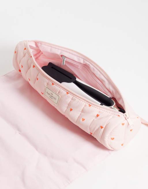 Flat Lay London custodia da viaggio per strumenti per capelli - borsa in Sweet Pink Hearts, 2 di 3