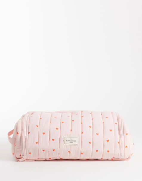 Flat Lay London étui pour accessoires coiffure - The Loaf en Sweet Pink Hearts - view 1