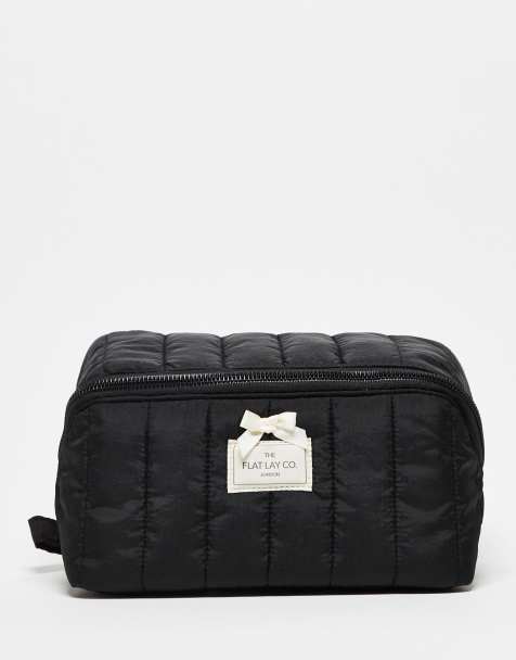 Flat Lay London Marshmallow Makeuptaske - klassisk sort - view 1