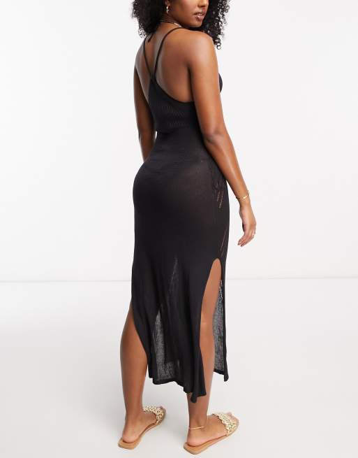 casual maxi dresses with pockets Sleeveless Maxi Dress with Pockets