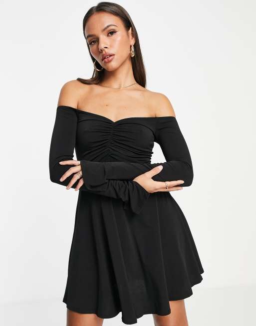 Next black skater store dress