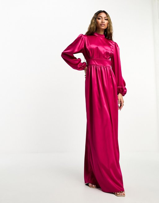 Fuchsia maxi dresses sale