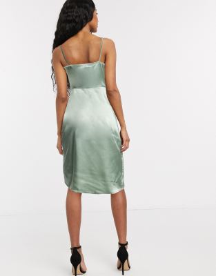 mint green slip dress