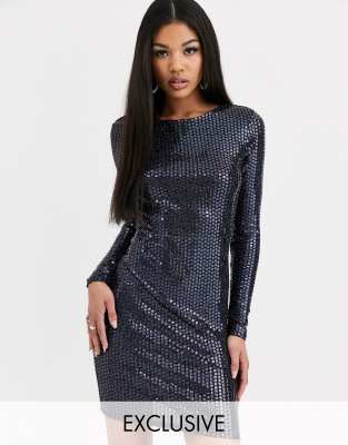 pisarro nights beaded mesh dress