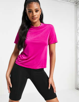 Flounce London - Fitness hardlooptop in fuchsia