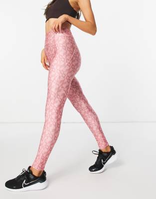 Flounce London gym legging with bumsculpt in logo print