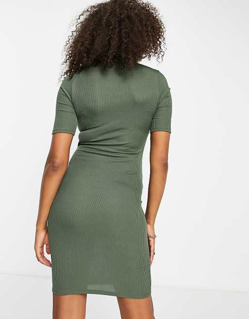 Solid Color Flounced Bandage Round Neck Sweaters Solid Color Flounced Bandage Round Neck Sweaters