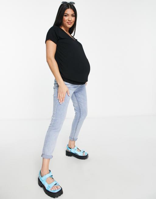 Flounce London Maternity - T-shirt ajusté extensible - Noir, 4 de 4