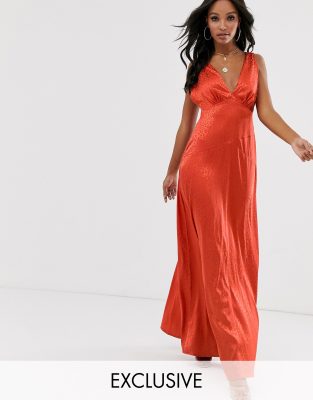 satin maxi