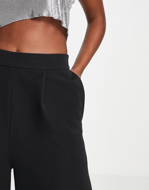 Flounce London - Pantalon large plissé sur le devant - Noir , 3 de 4
