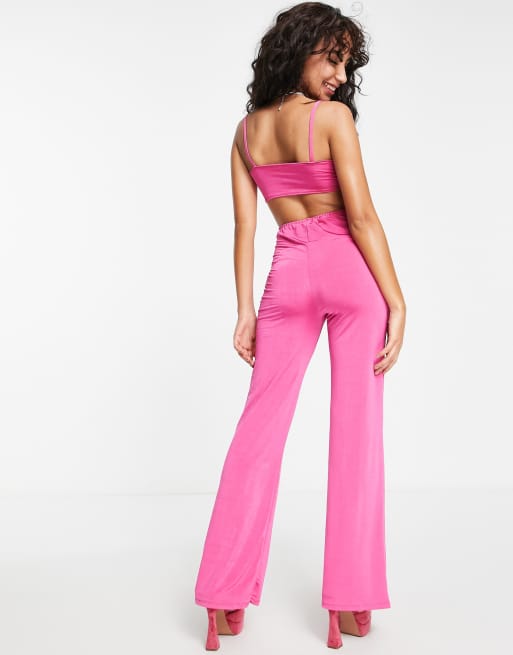 Pink cut cheap out jumpsuit