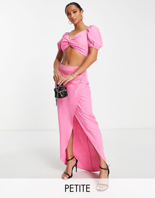 High waisted outlet maxi skirt petite