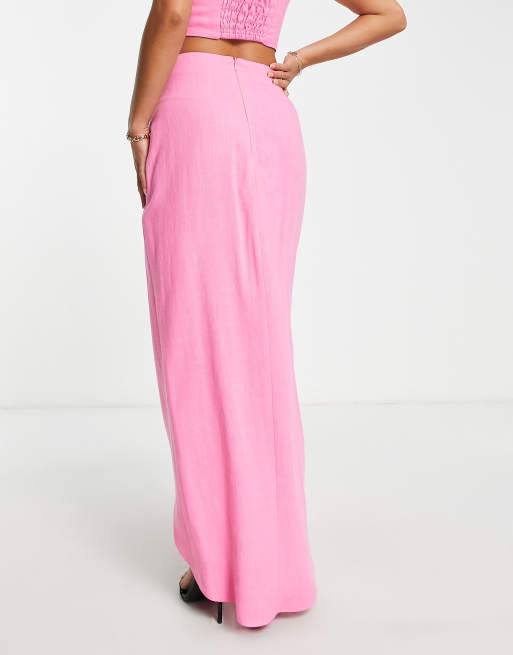 Hot pink clearance petite maxi skirt