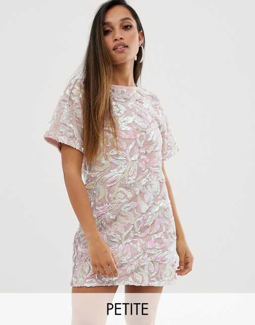 Iridescent t store shirt dress