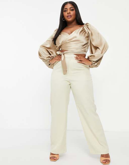 Plus size gold outlet blouse