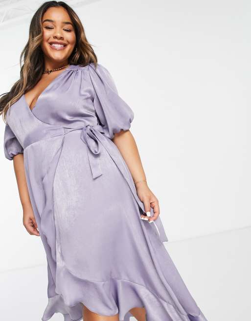 Wrap dress cheap light blue