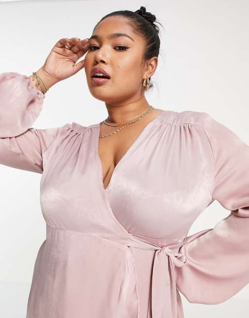 Robe portefeuille longue grande taille new arrivals