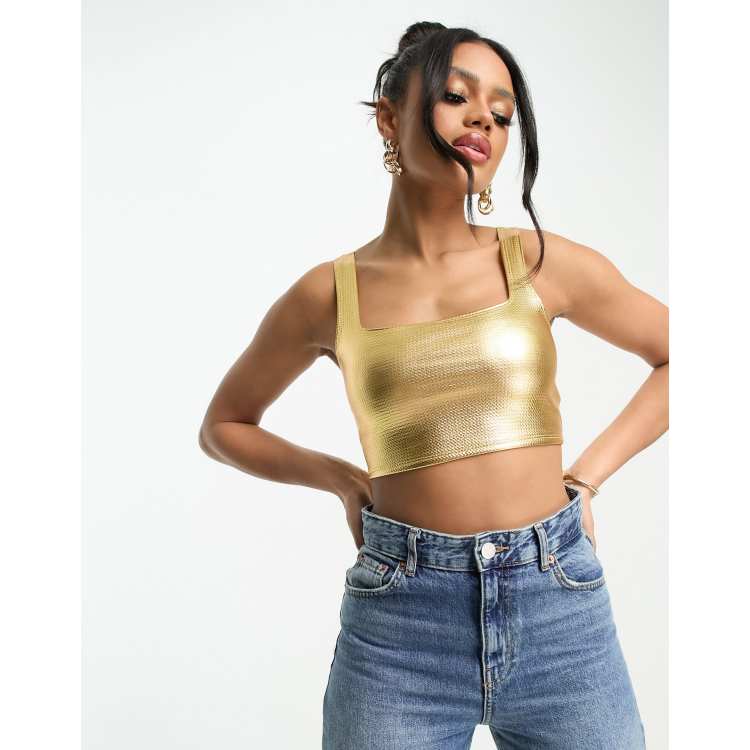 Shiny Crop Top stickhealthcare.co.uk