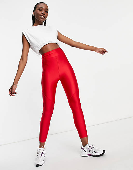 Flounce London Tall gym legging with bumsculpt in red