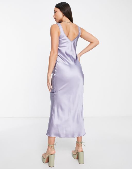 Satin midi shop cami dress