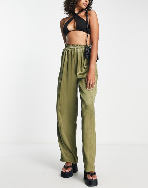 Satin deals flowy pants