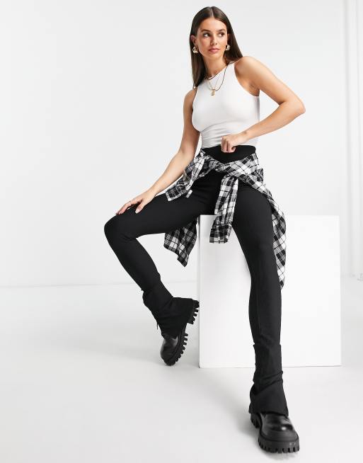 Flounce London Tall – Vit, silkig body med hög krage, 2 av 4