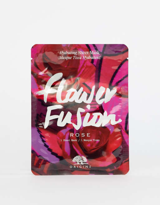 Flower fusion fugtende ansigtsmaske fra Origins - rose 
