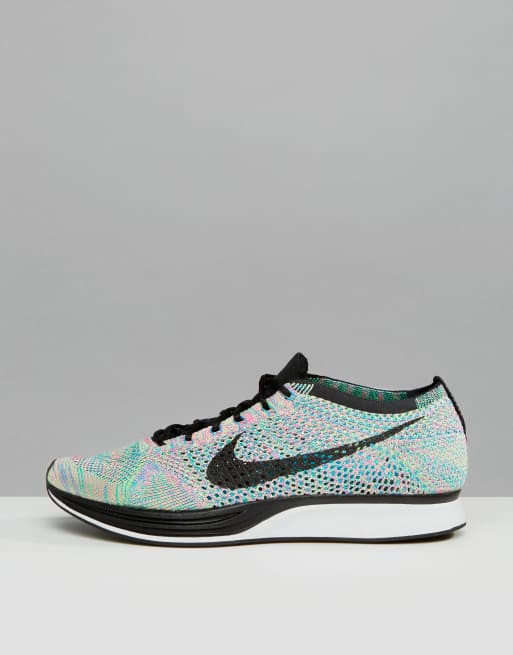 Punto de exclamación Desmenuzar Declaración Flyknit Racer en azul 526628-304 de Nike Running | ASOS