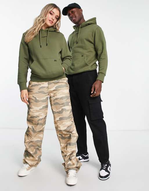 Fnatic - Autumn - Uniseks hoodie met logo in het midden in kaki, 4 van 4