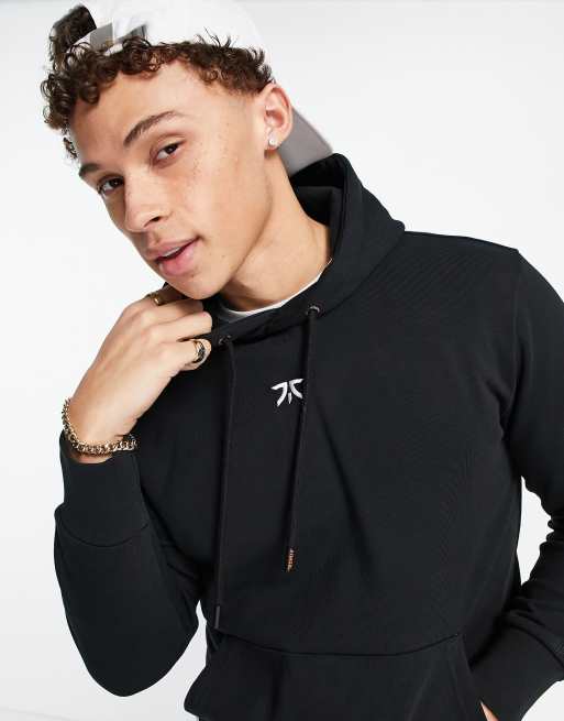 Fnatic unisex core hoodie with central logo in black ASOS