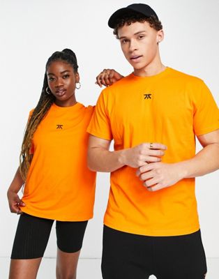 Fnatic unisex core t-shirt with central logo in orange - ASOS Price Checker