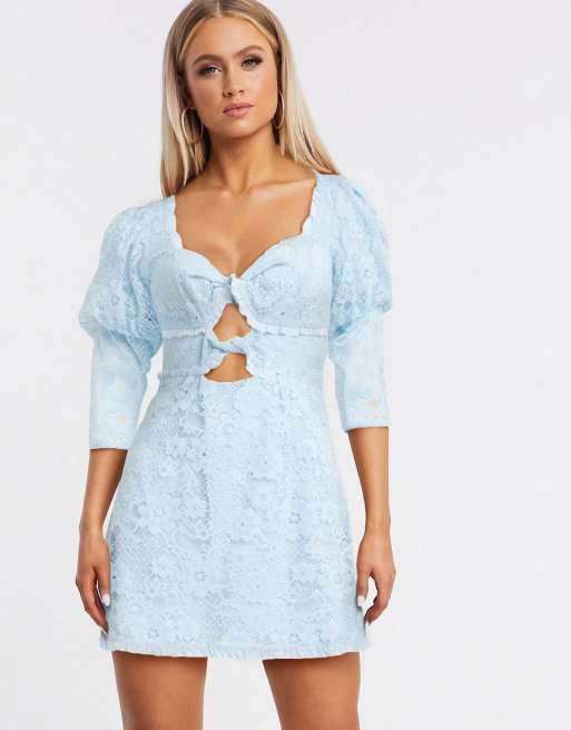 For love and lemons blue clearance dress