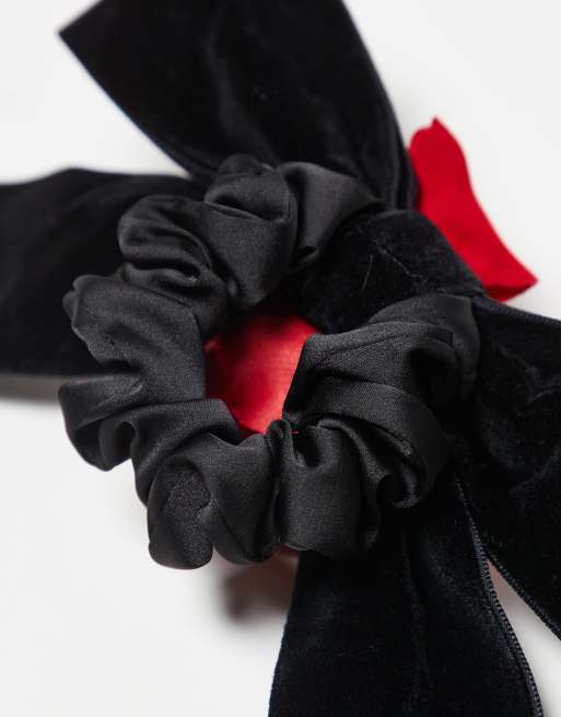 For Love & Lemons 3D floral detail hair bow in black, 3 of 3