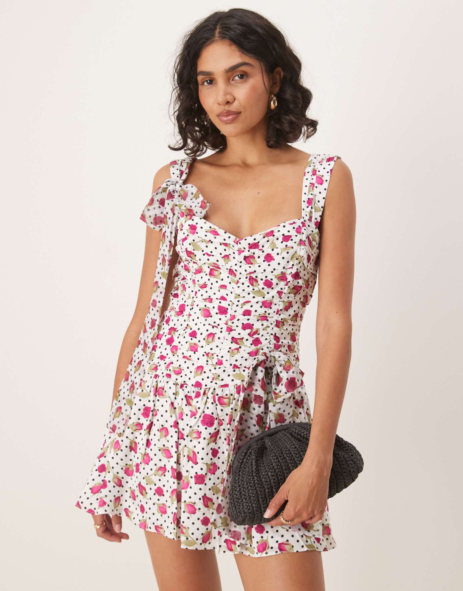 Мини-платье с рюшами For Love &Lemons Betty с принтом 