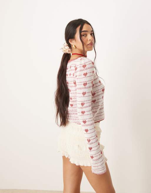 strapless open back dress For Love & Lemons Velvet Heart Mini Dress main image 1
