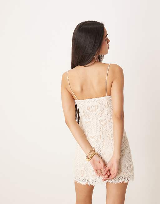 Clair Mesh Ruched Back Mini Dress Clair Mesh Ruched Back Mini Dress