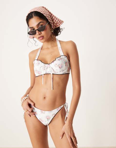 For Love & Lemons Cordelia set in white floral - view 1