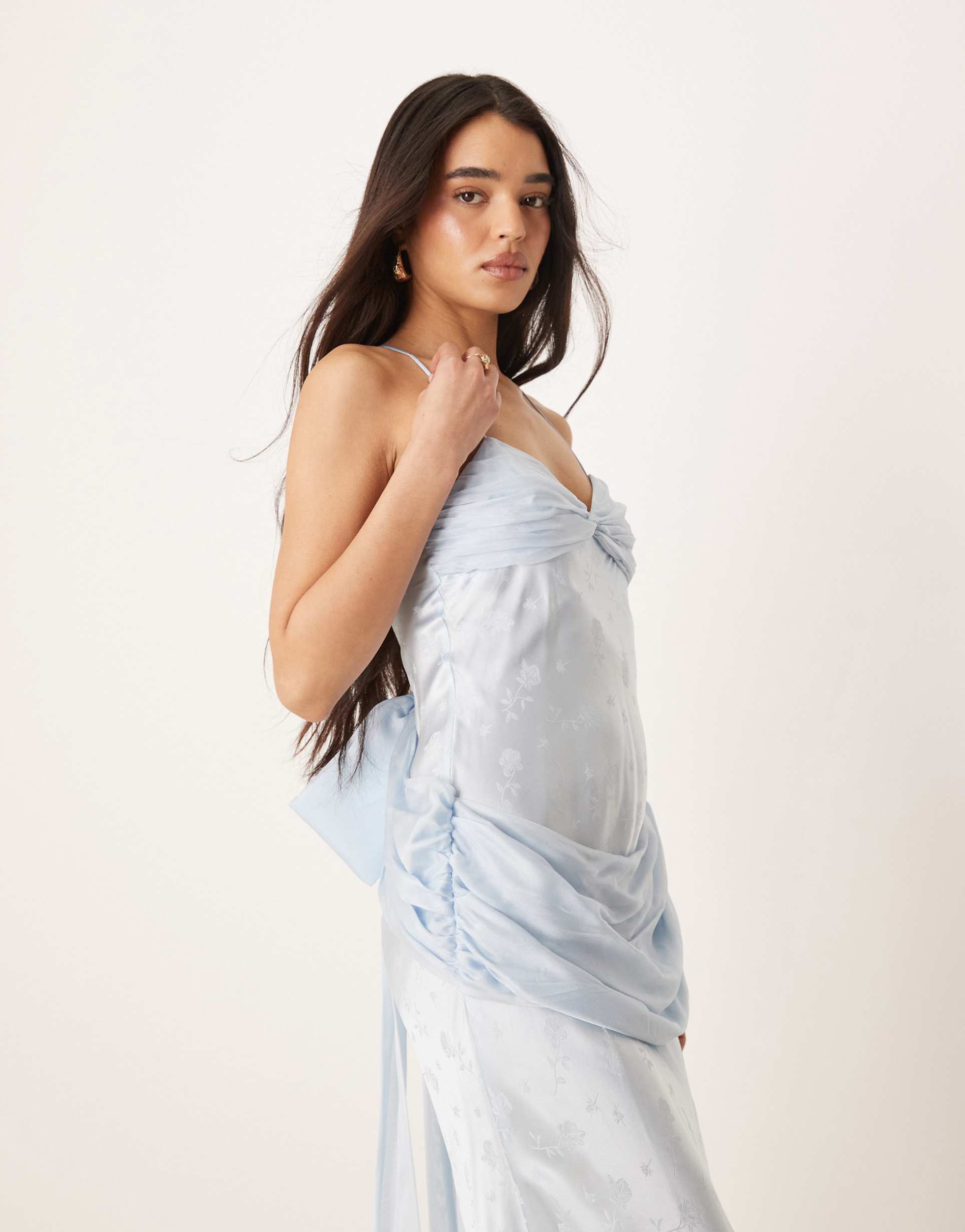 for love & lemons daisy gown in light blue