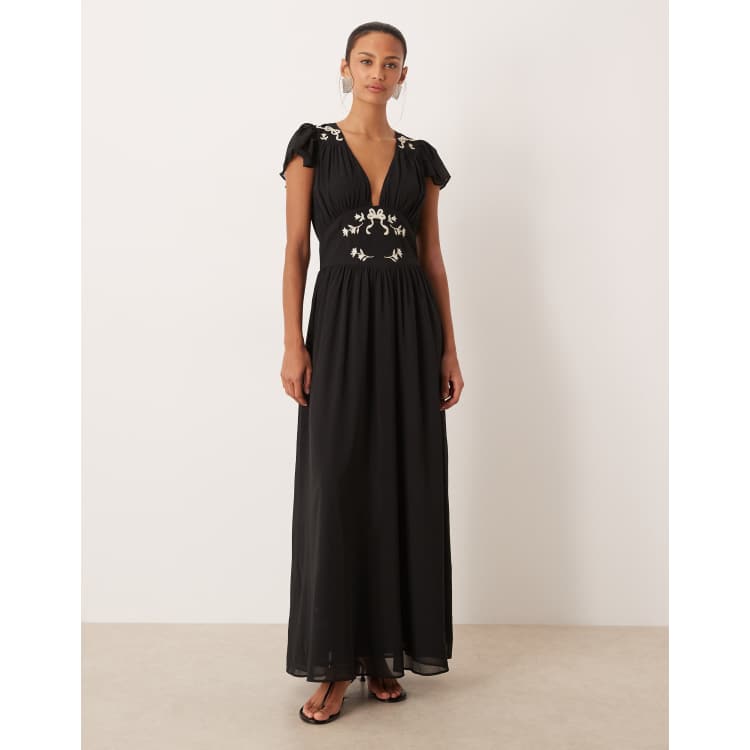 for love and lemons victoria embroidered maxi dress Buy for Love and Lemons Victoria Embroidered Maxi Dress (SM) at Amazon.in