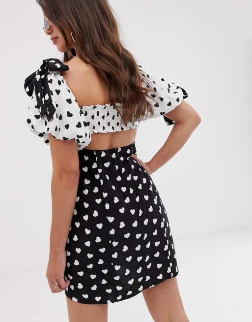 For love and lemons 2024 black polka dot dress