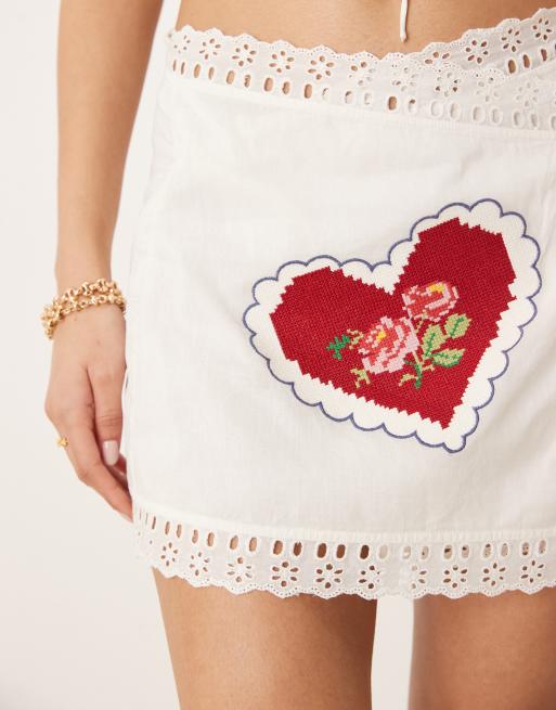 mi amore embroidered mini dress Juliette Embroidered Mini Dress main image 1