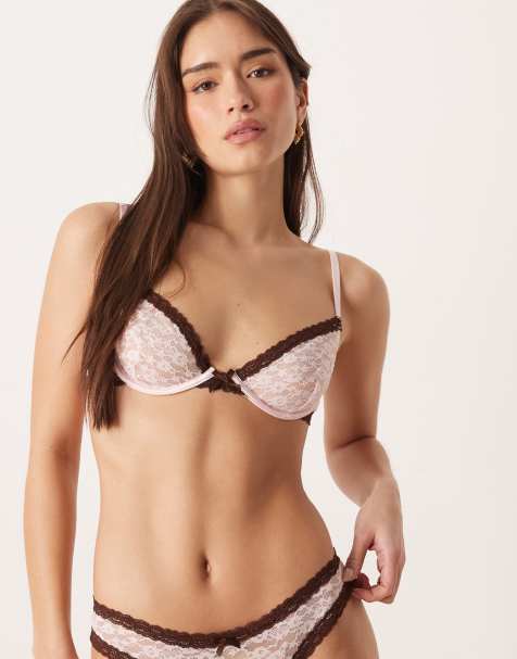 For Love & Lemons - Pamela - Beugel-bh in roze, deel van co-ord set - view 1