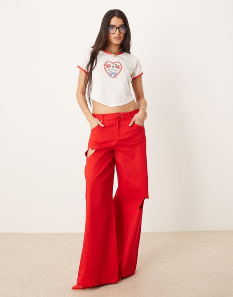 For Love & Lemons – Set in Weiß und Rot mit „I Love You“-Herz - view 1